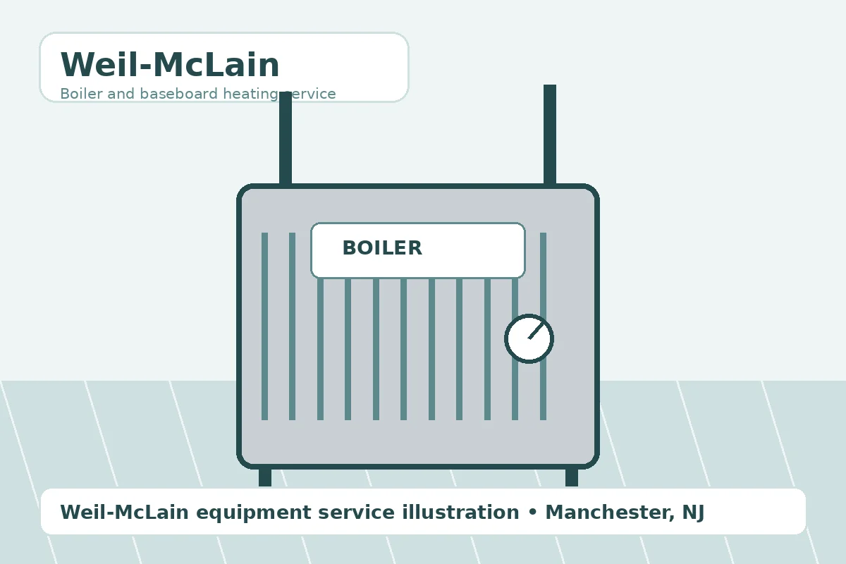 Boiler and Baseboard Heating Service in Manchester NJ Boiler and hydronic heating equipment serviced by Affordable Services in Manchester New Jersey